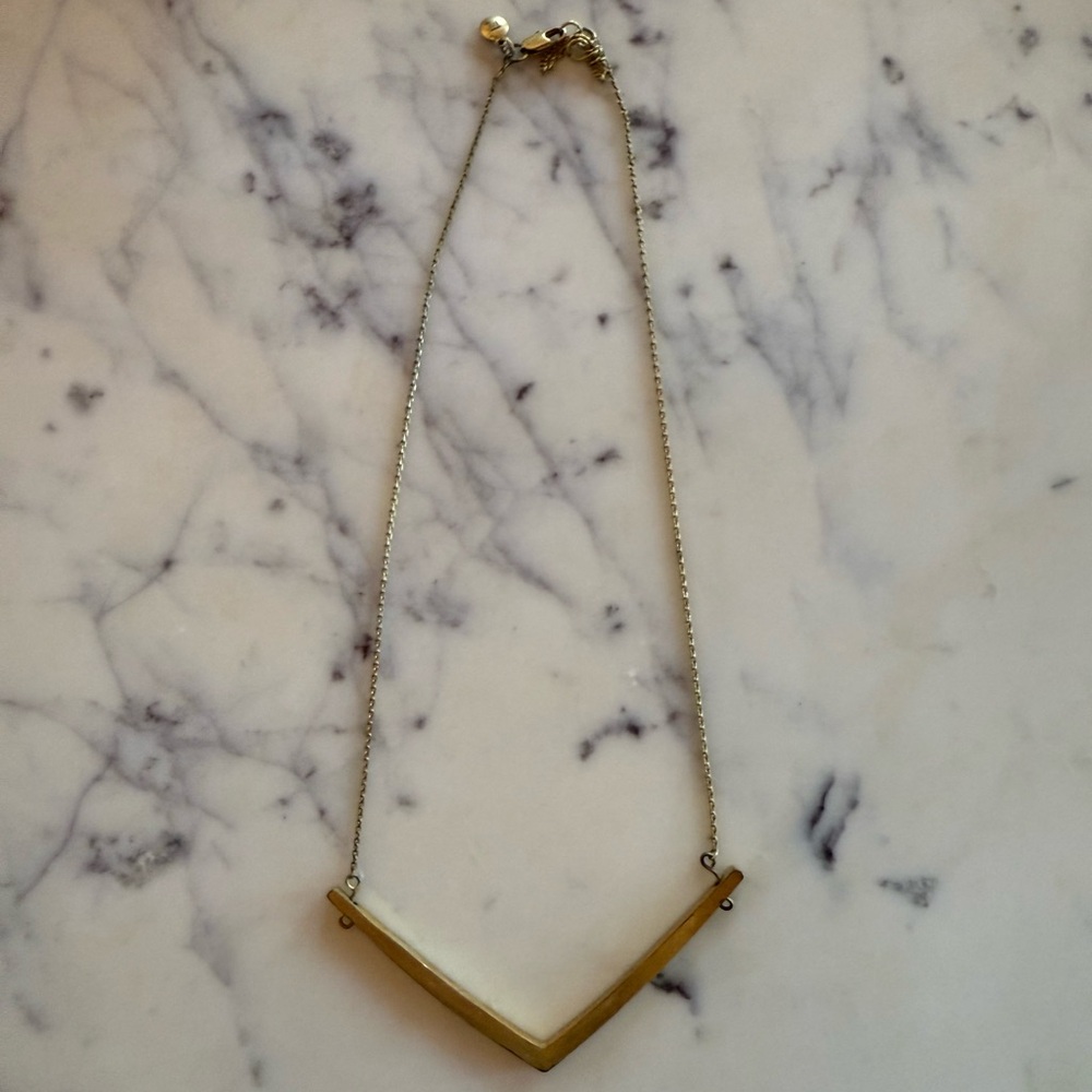 Brass Madewell necklace